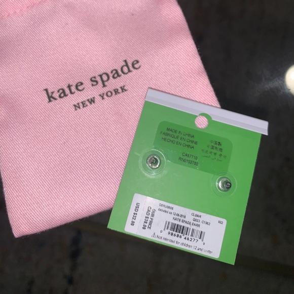 Kate Spade Rose Gold Studs - Picture 2 of 2